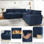 Canapé-lit modulaire en L 100 po Chenille-562615314