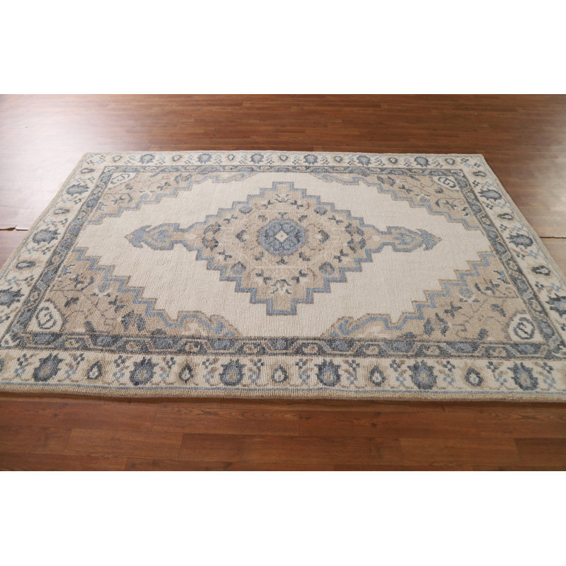 Tapis géométrique indien 5 x 8