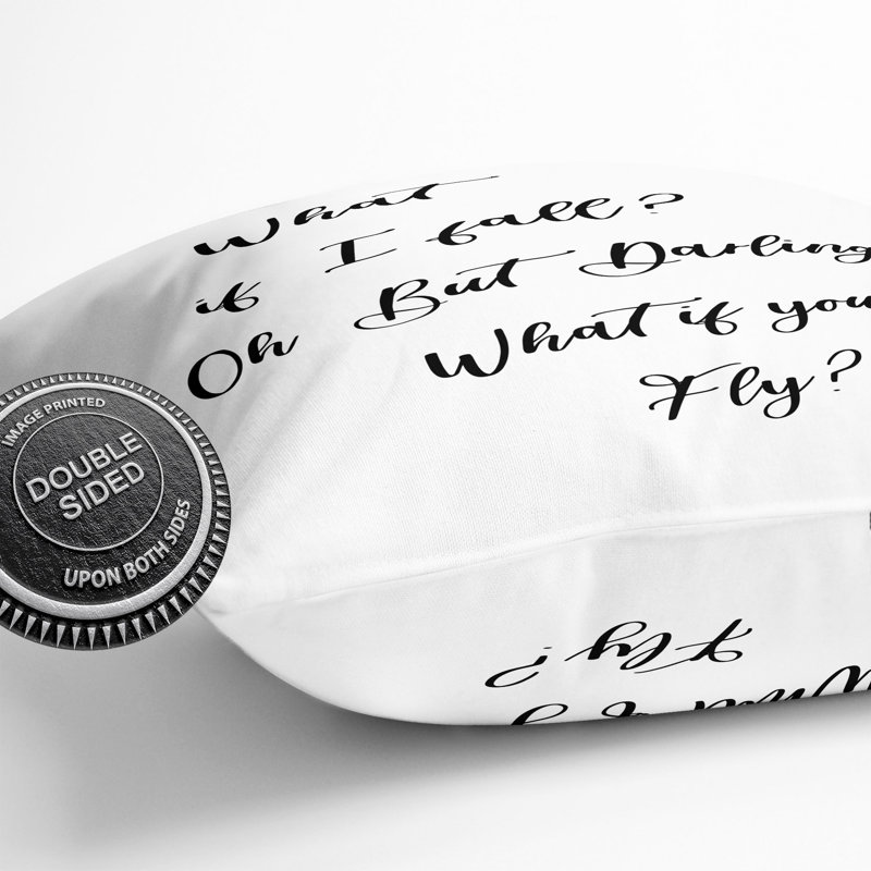 What If I Fall Scatter Cushion, 40cm H x 40cm W x 15cm D