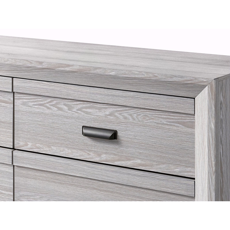 Table de bout de table de chevet contemporaine 1Pc avec deux tiroirs de rangement