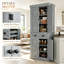 Grands armoires de garde-manger avec rangement, armoire de ferme en MDF pour la cuisine