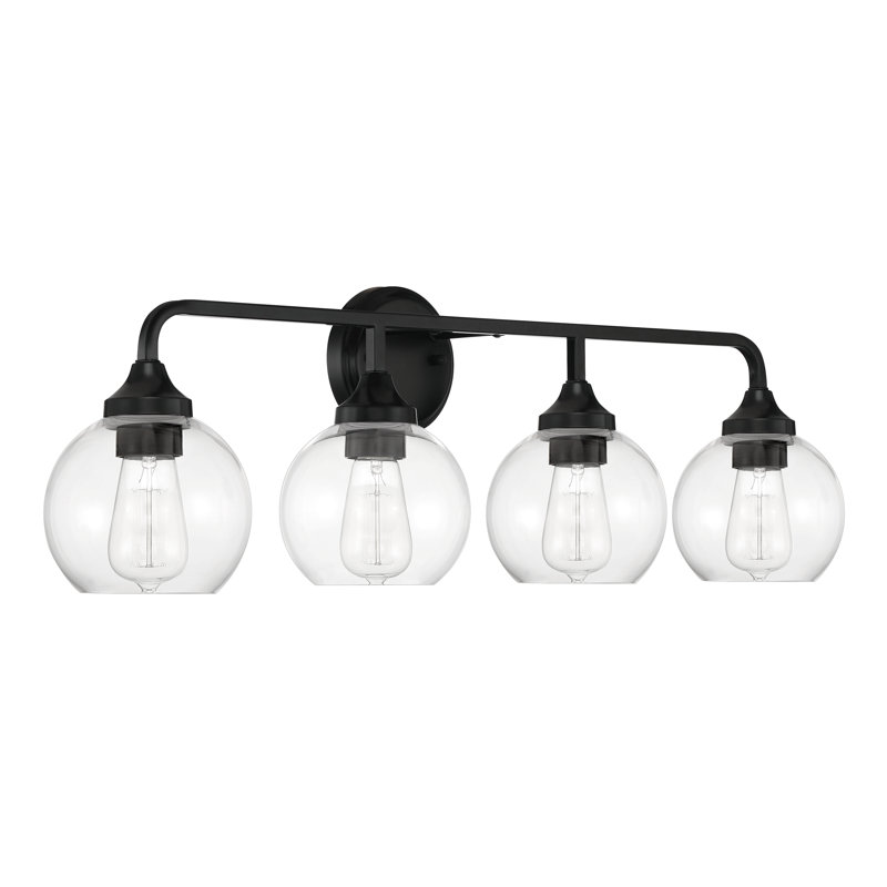 Glenda 4 - Light Vanity Light, Black