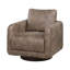 Fauteuil pivotant Wade, structure carrée, similicuir rouge auburn-117559237