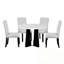 Bermuda 5 pièces avec table ronde et 4 chaises rembourrées-745860136