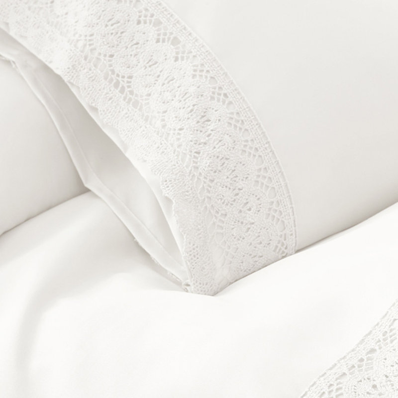 Udine Microfiber Machine Tufted Sheet Set, White