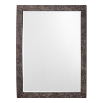 Chandler Flat Solid And Engineered Wood Wall Mirror