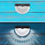 Black Low Voltage Solar Powered Integrated LED Deck Light Pack
