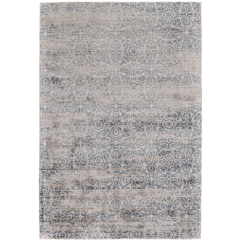 Tapis abstrait touffeté à la main Oxley, Rectangle de 5 pi x 8 pi