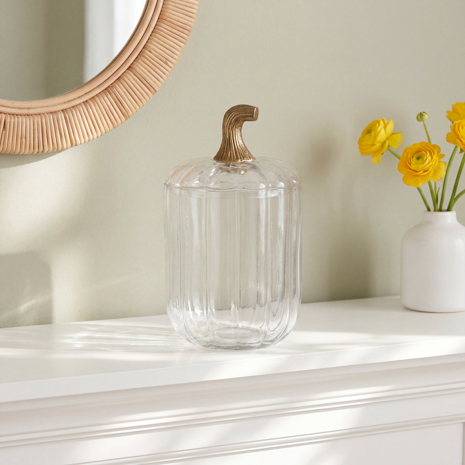 Small Translucent Pumpkin Terrarium