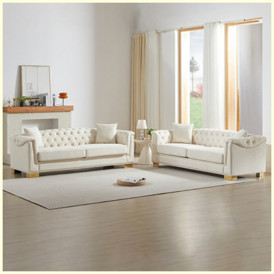 Canapé 3 places + 3 places Chesterfield