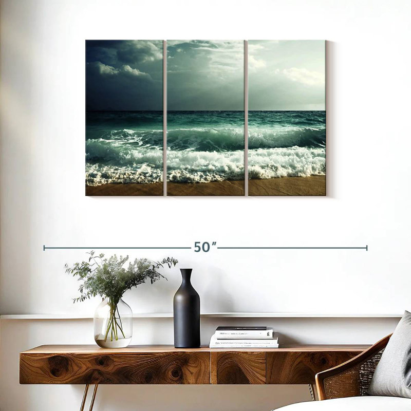 Gillard Dusky Ocean Wave, 24" H x 38" W