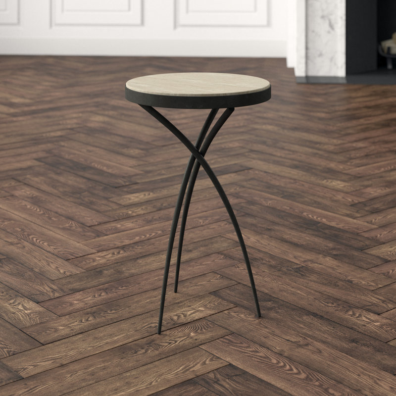 Tripod Table w/Grey Marble Top-Sm