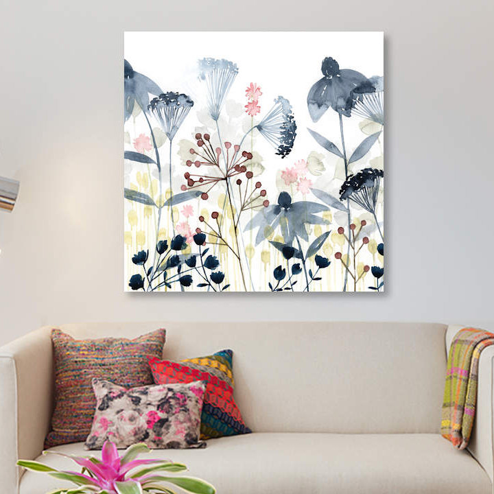 «Layered Gardens I» par Grace Popp - impression sur toile tendue, H 12 po x l 12 po x P 0,75 po, Toile tendue, Pas de tapis