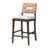 Willowick 27" Mahogany wood and Seagrass Counter Stool