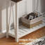 Console Rustic Farmhouse - Design d'entrée étroite, blanc