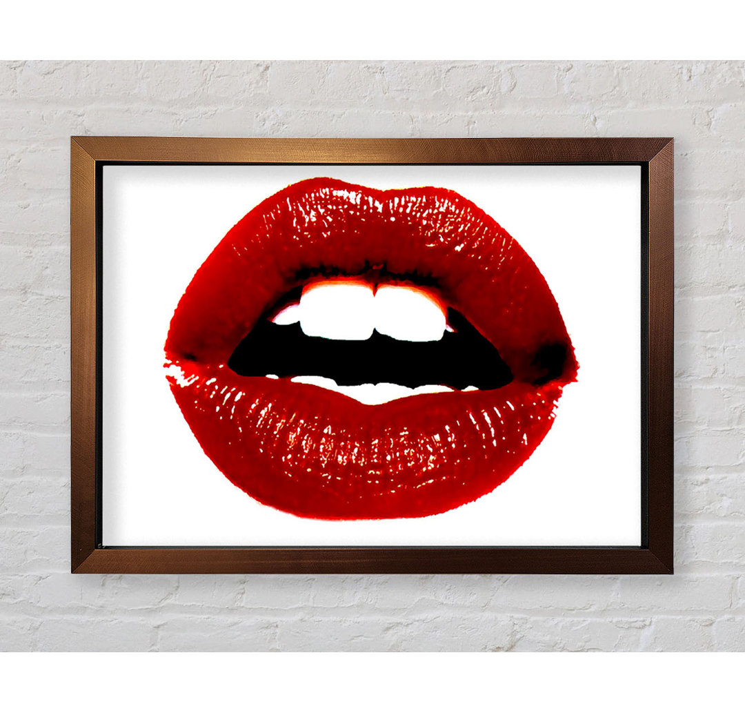 Red Hot Lips - Einzelne Bilderrahmen Kunstdrucke