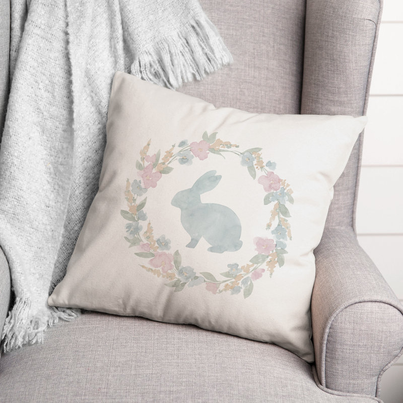  Housse et insert de coussin carré Pâques, H 18 po x l 18 po x P 1,5 po