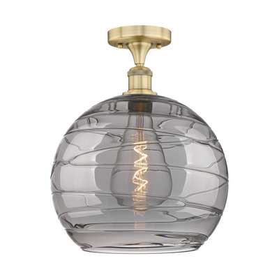 Plafonnier semi-encastré 1 lumière 13,75 po Cindi