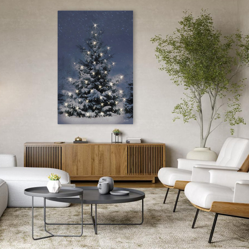 Arbre de Noël - arbre de Noël contemporain, H 32 po x l 48 po