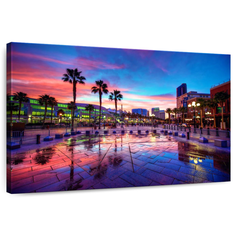 Coucher de soleil Sirecc San Diego, H 16 po x l 24 po