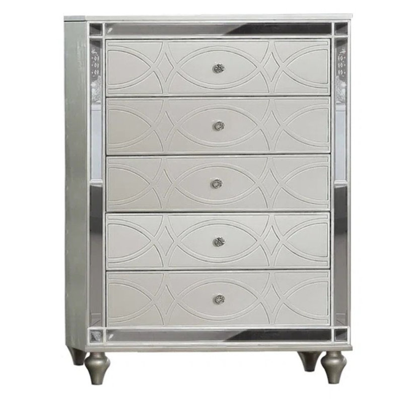 Manar 36 in. Silver Chest