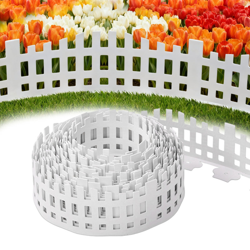 13 cm H x 0.29 cm W Polypropylene Lawn Edging Fencing with 1 Panel(s) Included