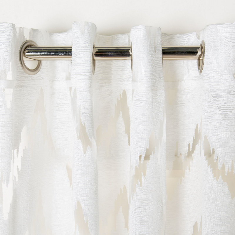 Quenby Sheer Curtain Single Panel, 52" W x 84" L