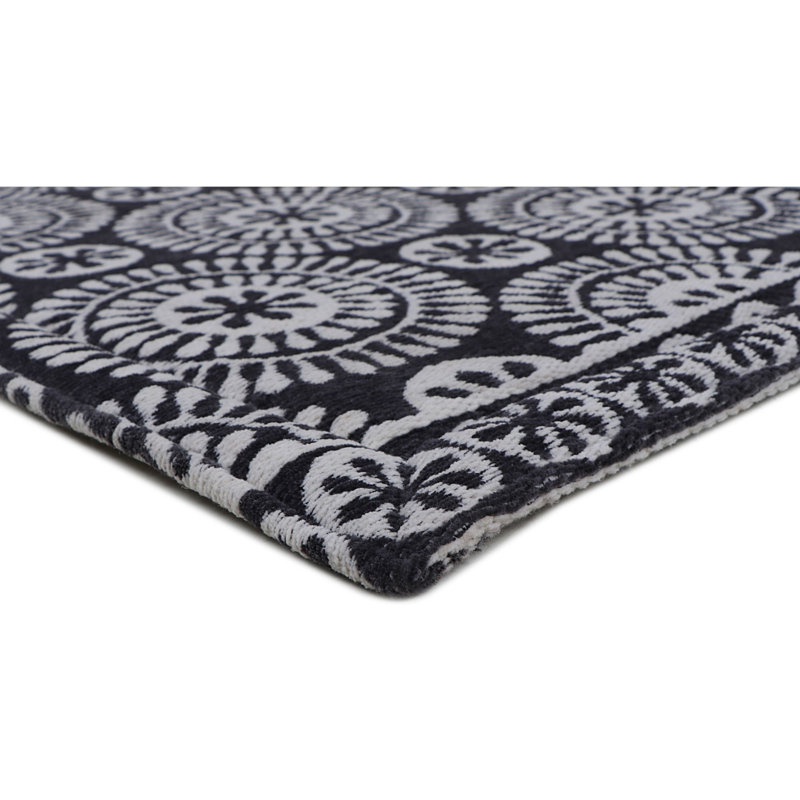 Geometric Polyester Anti-Fatigue Kitchen Mat