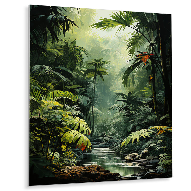 «Sounds Of The Jungle» sur, H 32 po x l 16 po x P 1 po