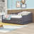 Upholstered Daybed with Trundle and LED Lights-202597667-202597666