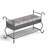 Upholstered Entryway Shoe Rack Bench, Industrial Design For Small Spaces, Comfortable Seating With Storage