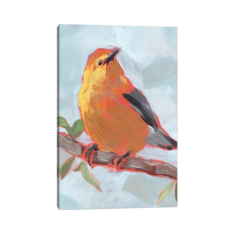 Painted Songbird III by Jennifer Paxton Parker - Wrapped Canvas Painting, 101.6 cm H x 66.04 cm W x 1.91 cm D