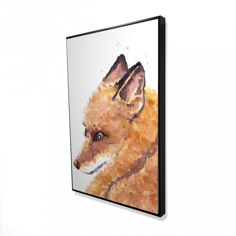 Reproduction de renard sur toile