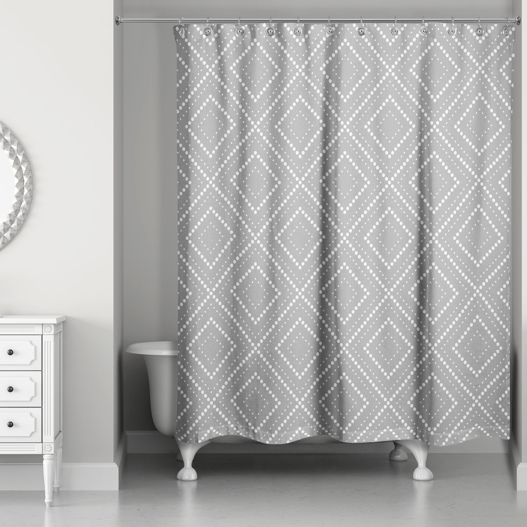 Tremblay Geometric Shower Curtain Foundry Select 