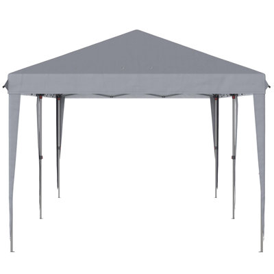 Tente à auvent escamotable 10 pi x 20 pi, tentes robustes pour les fêtes, abri de jardin avec abri de soleil instantané avec sac de transport, pour la restauration, les événements, les mariages, les barbecues