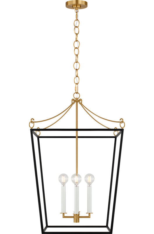 Carlyle Lantern, 93" H x 17.63" W  x 17.63" D, Midnight Black, 4
