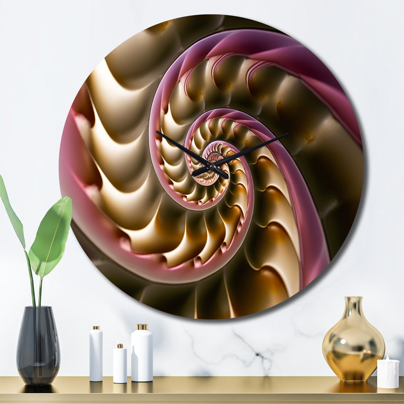 Horloge murale Fractal Spiral, Grand