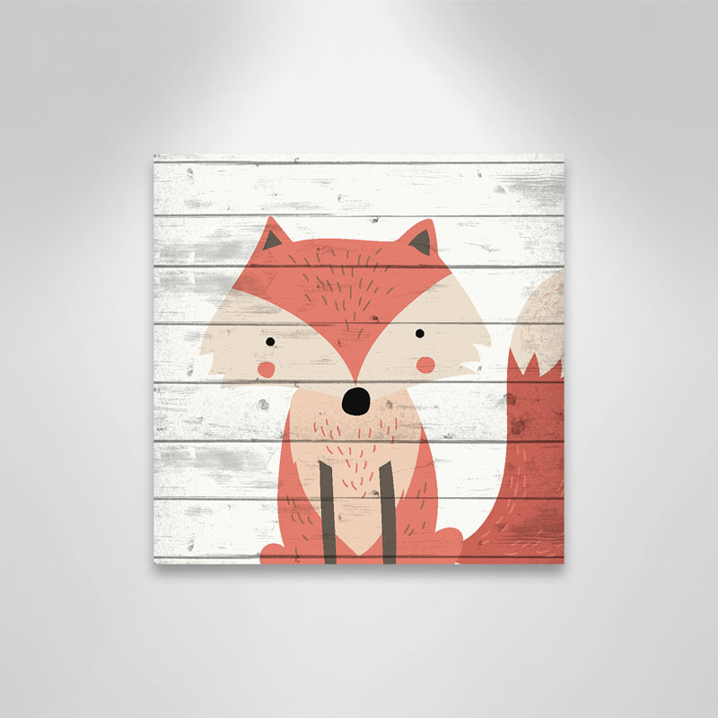 Woodland Creatures 1' Wall Decal, Canvas, 12" H x 12" W x 1.5" D