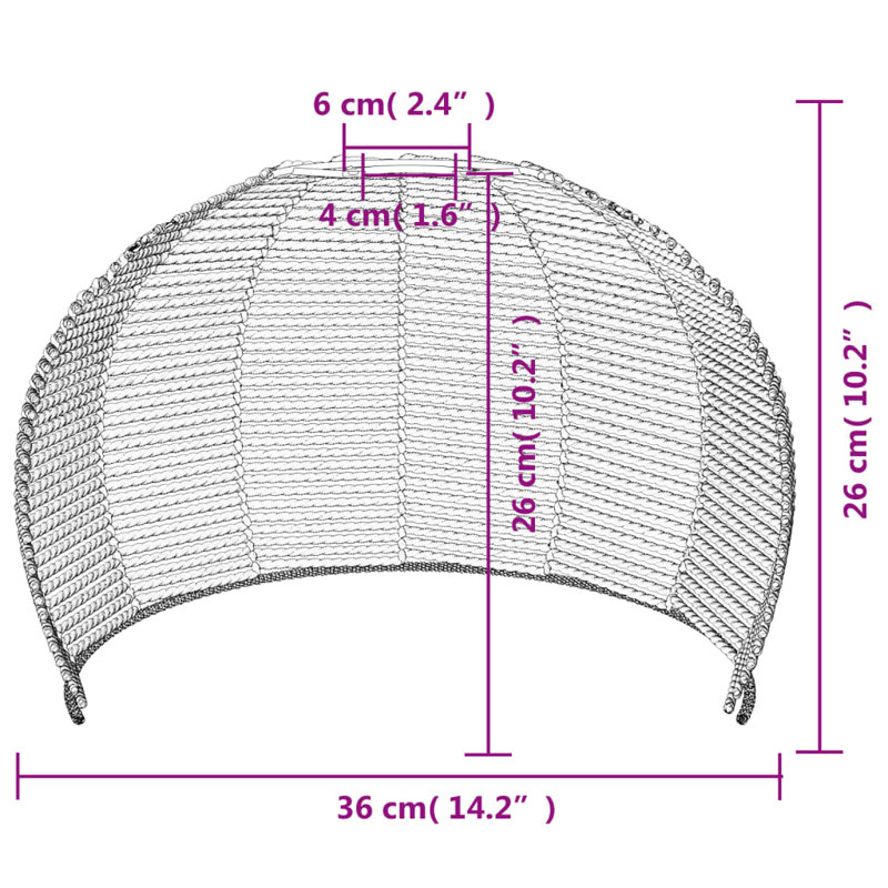 26cm H Lamp Shade in Brown