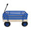 Remorque robuste en bois massif pour enfants avec rails latéraux amovibles et roues tout-terrain pour le jeu en plein air, le jardinage, la plage et le camping.-126823884