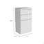Commode 2 tiroirs Cassel - blanc