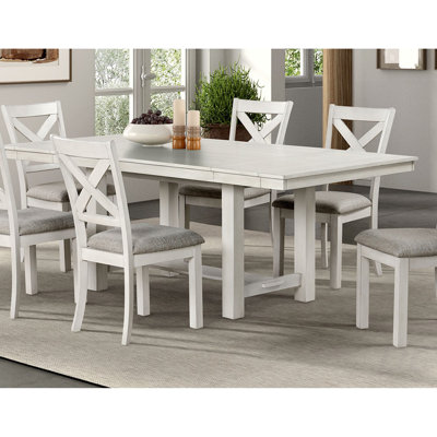 Table de salle à manger rustique en chêne blanc