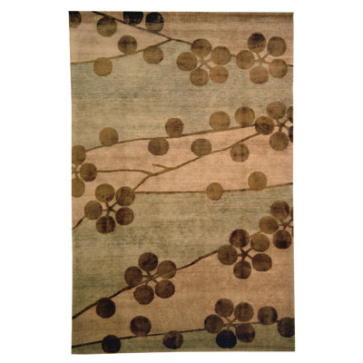 Tapis en soie noué à la main Savorey