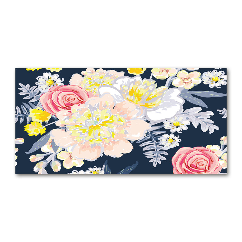 Floral Pattern - Wrapped Canvas Print, Canvas, 50cm H x 100cm W