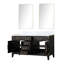 Meuble-lavabo double avec miroirs