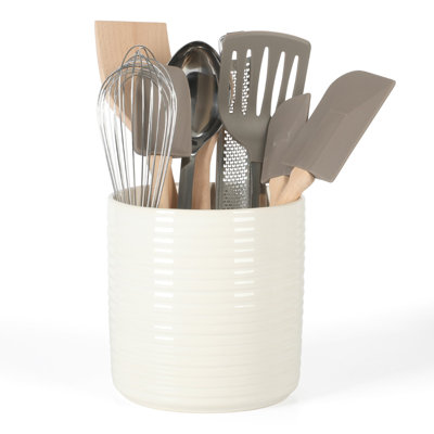 Martha Stewart 10 Piece Tools and Gadget Set W/ Ceramic Crock - Navy Blue
