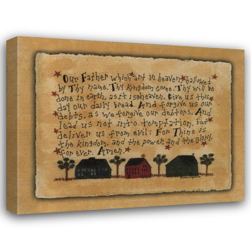 Lord's Prayer, 19" H x 24" W