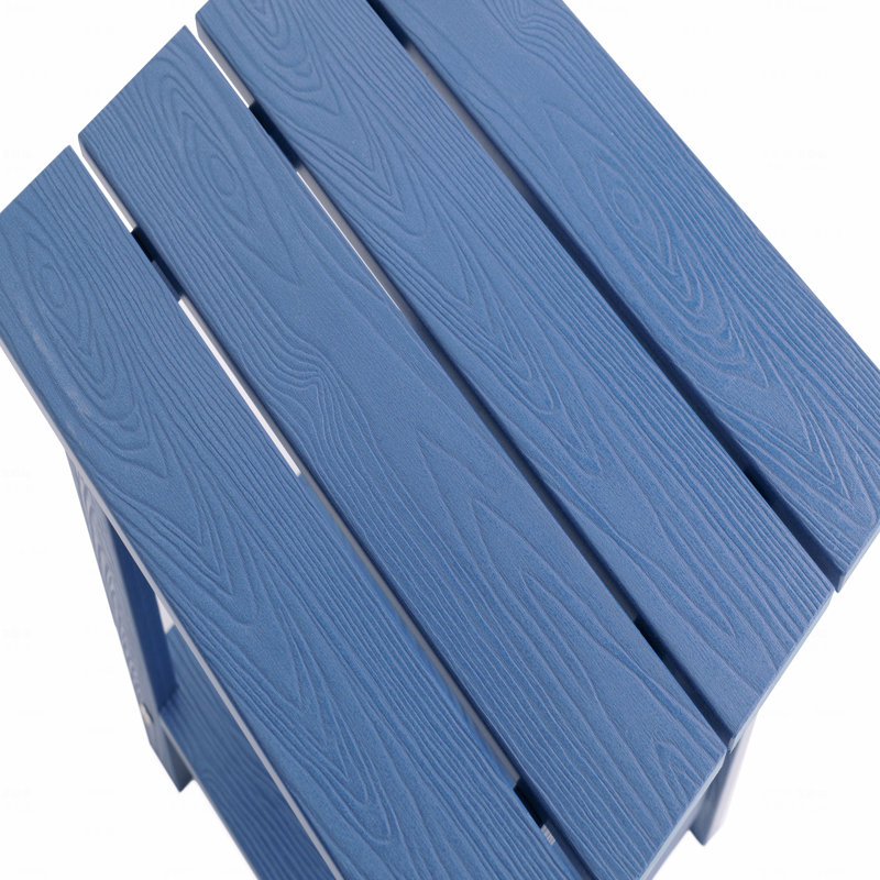 Wooden-Textured Imitation Wooden Patio Side Table, Simple With Rich Texture, Small Tabletop, Perfect For Outdoor Picnics