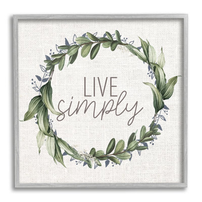 «Live Simply Expression» par - Art textuel