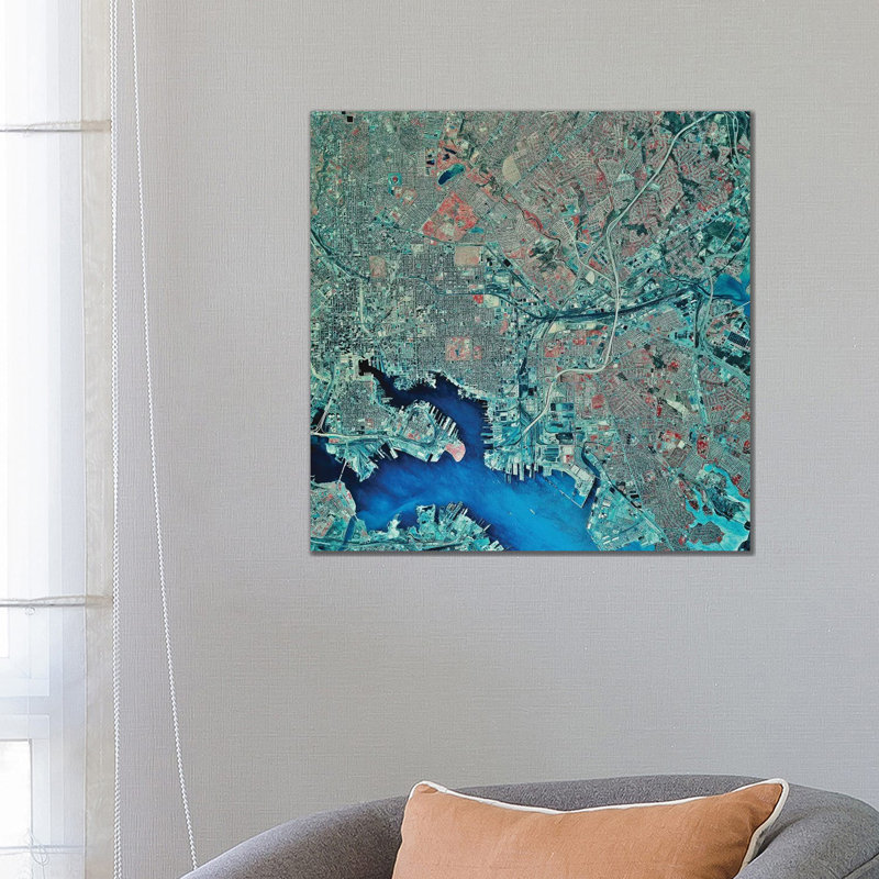 Baltimore, Maryland 1 Piece Wrapped Canvas Wall Art, 66.04 cm H x 66.04 cm W x 3.175 cm D
